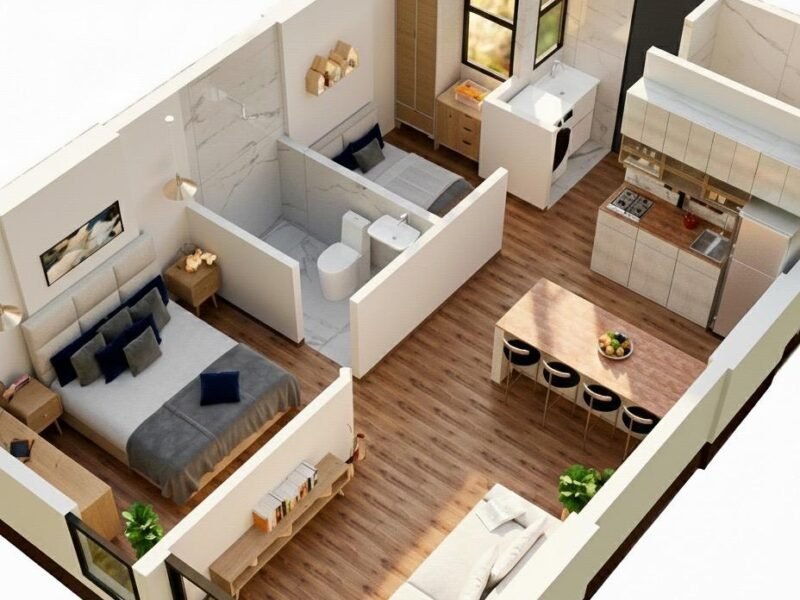 Apartamentos VIS de 42 m² | 2 habitaciones y 2 baños